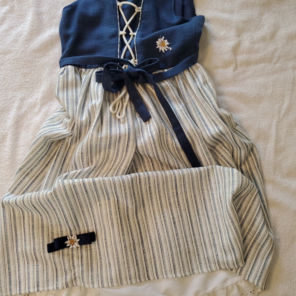 Vintage Bavarian Traditional German Girl's Dress